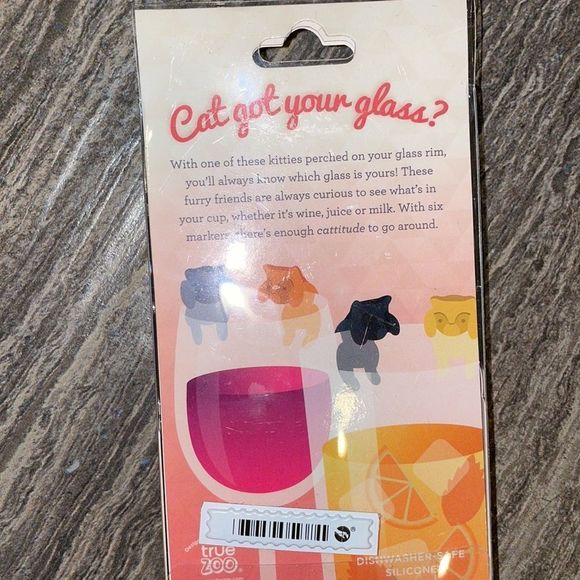🆕Paws OFF- Cat wine glass markers - Picture 4 of 5